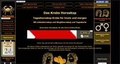 Desktop Screenshot of krebs-horoskop.com